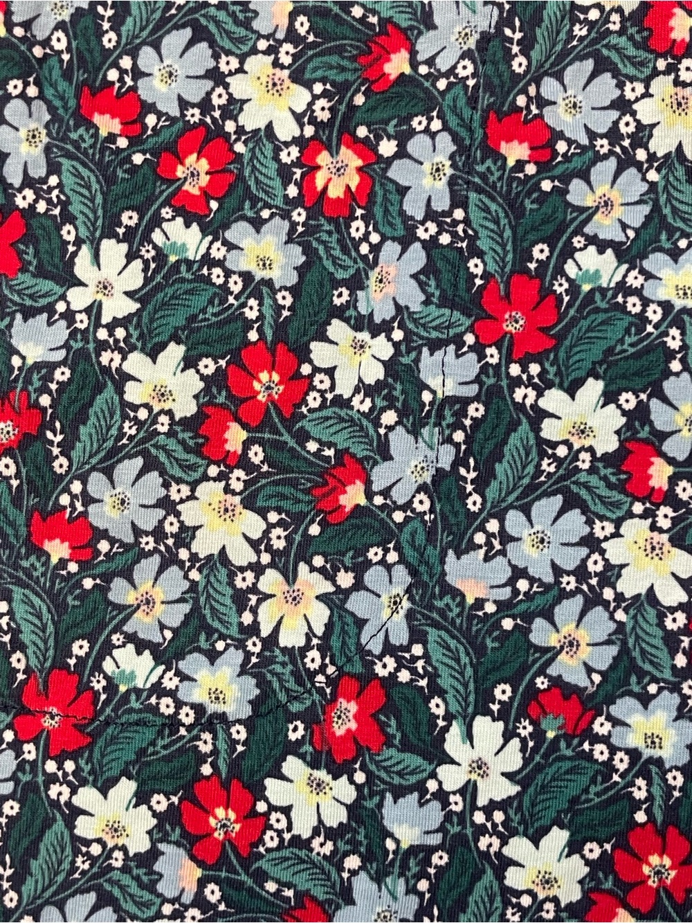State Of Day Printed Jogger Pajama Pant Green Floral 3XL - Picture 5 of 10